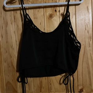 FREE PEOPLE INTIMATELY Black Cami Bralette M NWT
